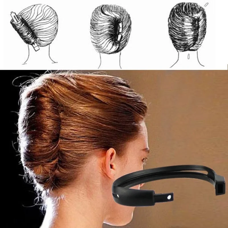 2 sztuk/zestaw kobiety formalne DIY do włosów stylizacja Updo pączek narzędzie do przycinania formalne francuski Twist Maker Holder pałeczki do włosów