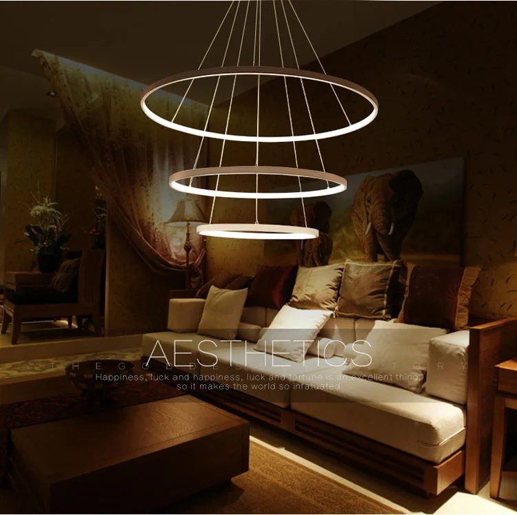 Modern Pendant Lights Hanging Lamps Illuminazione Pendente dining room Simple ring hanging lamp lustre infantil de quarto deco