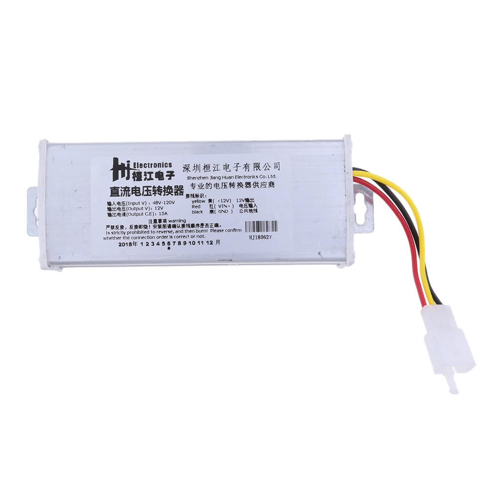 DC-DC 48V-120V to 12V 15A Buck Converter Voltage Regulator Step Down Power Supply Module Car/Vehicle LED