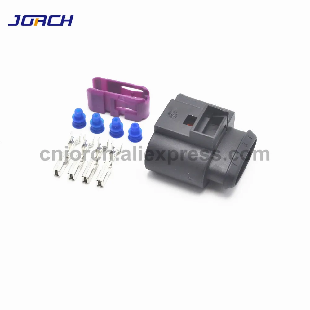 5 Sets 4 Pin 3.5 series Female Automotive Electrical Wiring Connector 4D0 971 994 4D0971994 For VW Audi