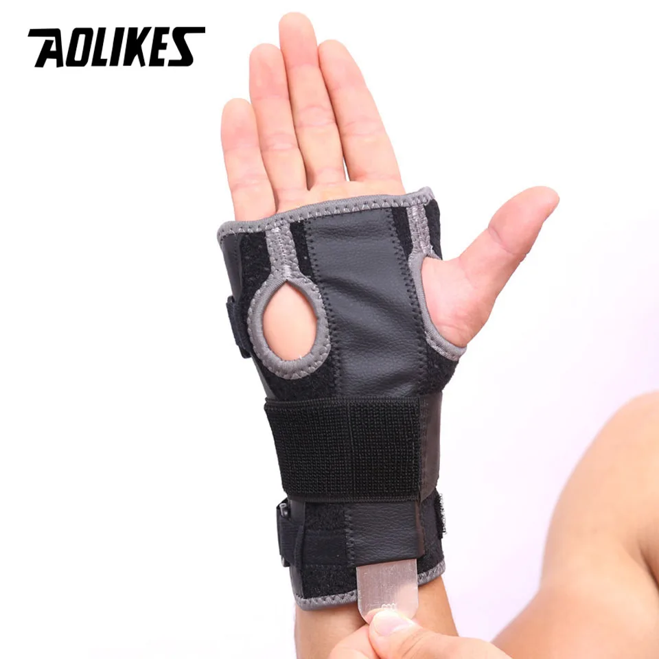 AOLIKES 1PCS Wrist Splint Carpal Tunnel Protector Wrist Support Palm Wrap Wrist Injury Fracture Fixed Orthopedic Wristband