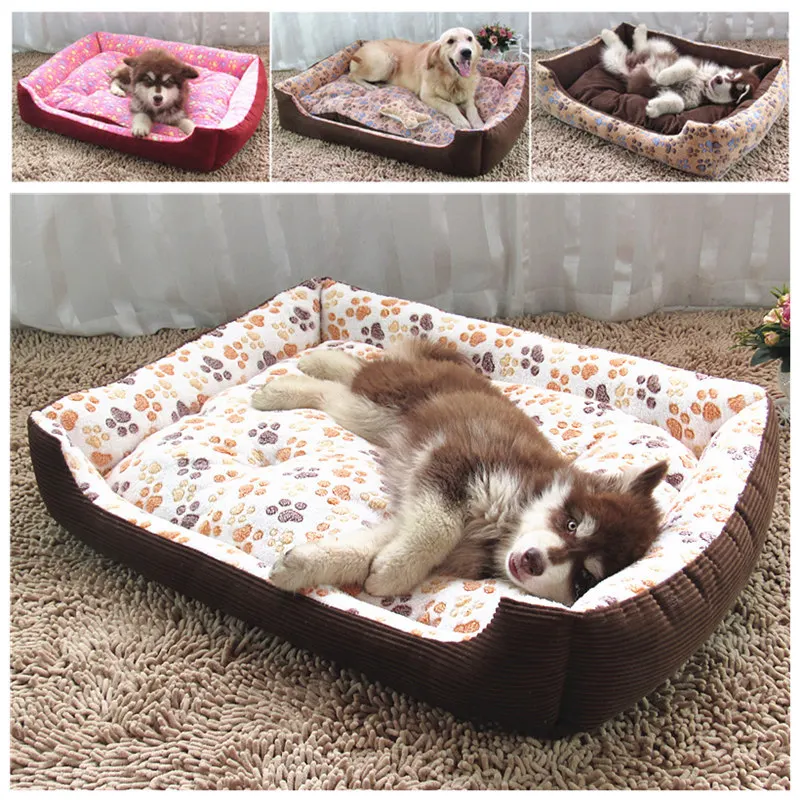 LAPLADOG Double Sided Available Large Dog Bed Small Medium Dog Pet House Warm Soft Waterproof Cat Mat Big dogs Home Kennel ZL376