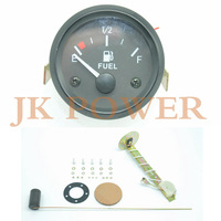 Universal 52mm Car Truck Parts Gauges Fuel Gauges Meter w/ Fuel Sensor E-1/2-F Pointer 12V Fuel Level Gauge Motors Part