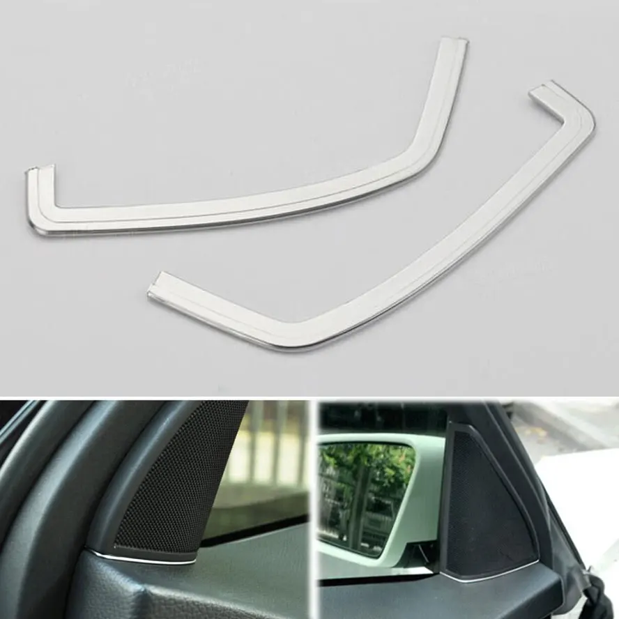 

2pcs/pair ABS Interior Front Door Stereo Speaker Cover Trim Strip Decoration Fit For Benz GLK Class X204 GLK250 GLK350 2008-2015