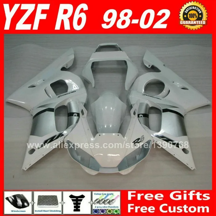 OEM replace Fairings kit for 1998 - 2002 YAMAHA YZF R6 plastic parts 1999 2000 2001 98 99 00 01 02 fairing kits Z3CG