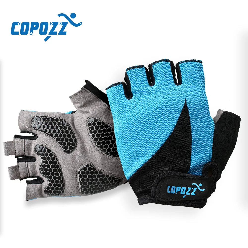 COPOZZ Cycling Gloves Half Finger Men Summer Sport Shockproof Bike Gloves GEL MTB Anti-sweat Bicycle Gloves Guantes Ciclismo