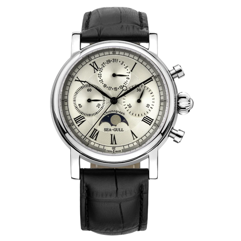 Seagull Watches Men M199S Automatic Mechanical Men's Watch Hand Winding Chronogroph Watch men