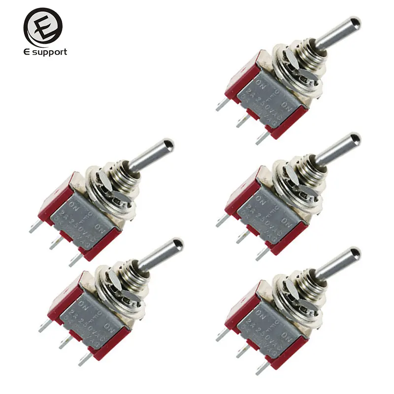 

EE support Auto Interior Parts 5Pcs On/Off/On Momentary Mini Toggle Switch Motor Dash SPDT 3Pin Car Accessories Sales