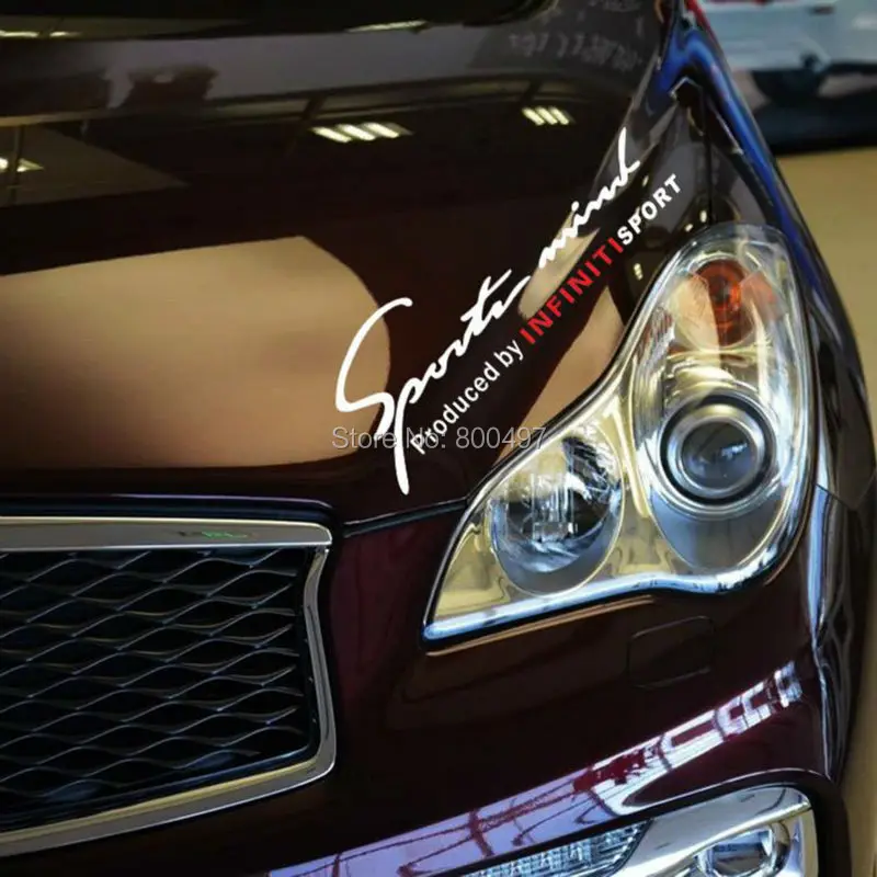 

New Car Styling Sports Mind Produced by Sports Stickers Car Accessory Decals for Infiniti Q50 Q60 Q70 Q70L QX30 QX50 QX70 QX80