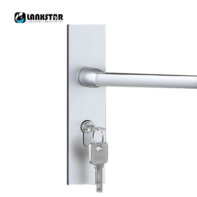 Space Aluminum Alloy Solid Interior Door Lock Hard Wood Bedroom Simple Room Door-lock Mute Lockcore Handle Locks