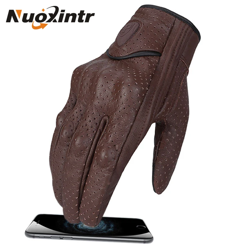 

Motorcycle Gloves PU For Leather Winter Women Men Full Finger Protective Touch Screen Hard Knuckle Motocross Motorbike Racing