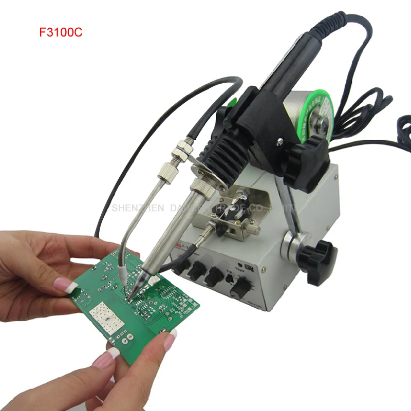 Automatic tin feeding machine constant temperature soldering iron Teclast iron F3100C multi-function foot soldering machine