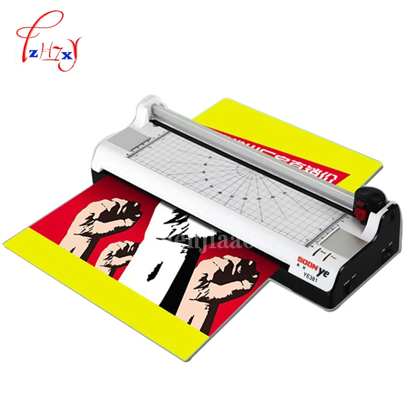 

Smart photo laminator A3 laminating machine laminator sealed plastic machine hot and cold laminator width 330mm YE381