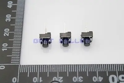 200pcs Tact Switch Push Button  6*6*7  6mm*6mm*7mm 2pin Through Hole SPST-NO QC