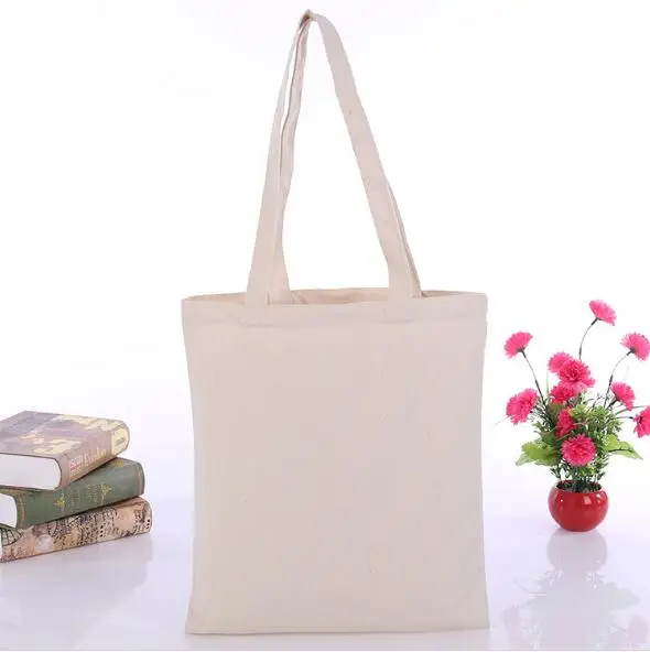 200 pcs /lot one colour customized Logo Canvas Shopping Bags backpack cotton tote bag custom logo print women bag