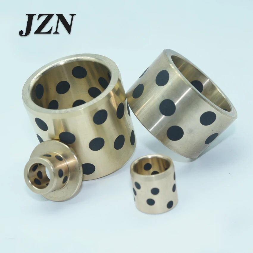 JDB inlaid graphite copper sleeve / oil-free bushings / self-lubricating oil bearing / copper sleeve diameter 5/6/8/10mm