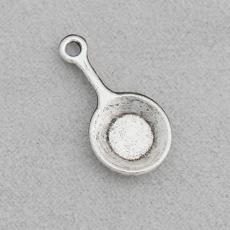 

Fashion Daily Utensils Charms Alloy Frying Pan Charms 10*21mm 100pcs AAC981