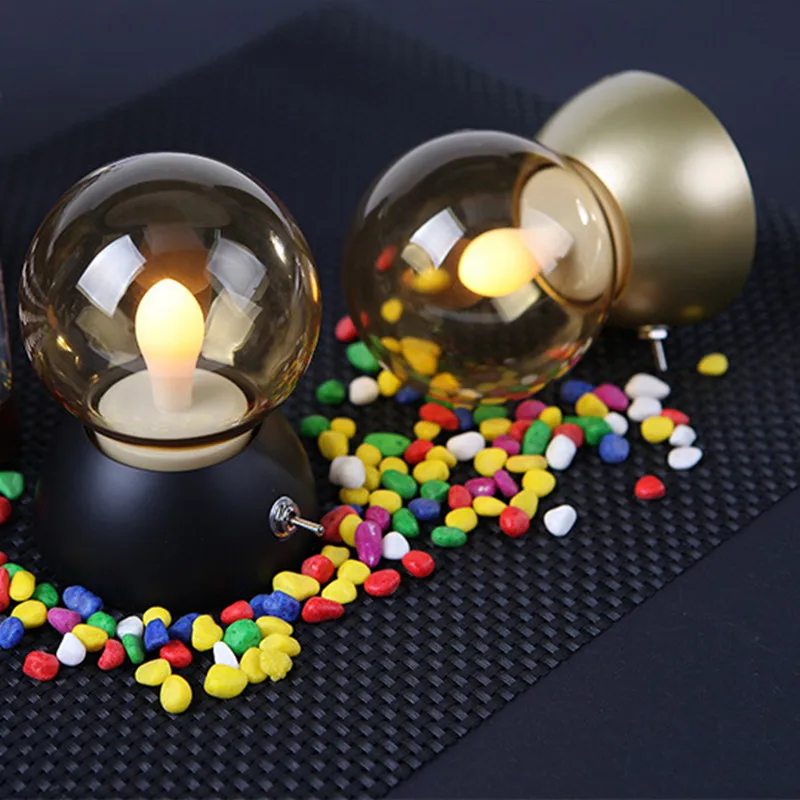 Multicolor Retro LED Night Light Bulb Lamp USB Rechargeable Table Desk Lamp Bedroom Bedside Night Lamp Home Decor Creative Gift