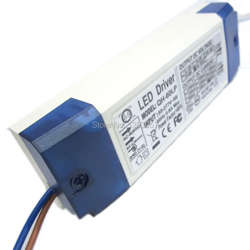 5 Pieces 40W 50W 60W LED Driver 18-30x3W 600mA DC54-105V High Power LED Powr Supply For Floodlight