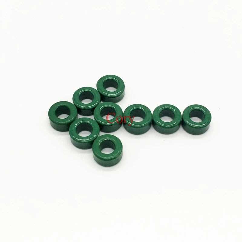 

10pcs Inductor ferrite core Isolator ferrite ring 6-20MM OD Spraying the circular Anti-interference core Green