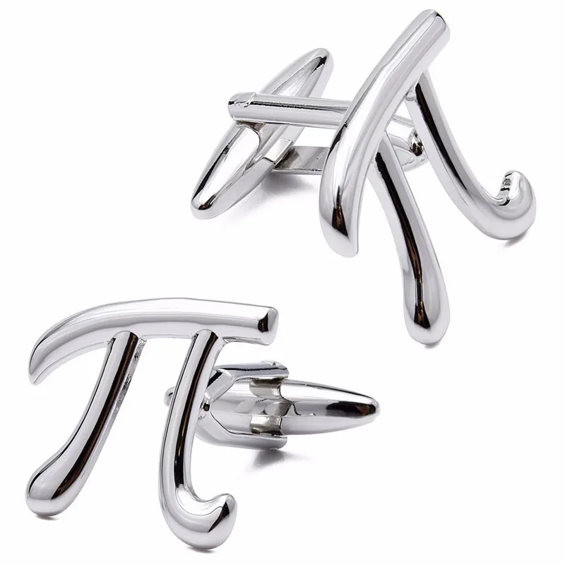 HAWSON Interesting Cufflinks High Quality French Cuffs/Shirts Mathematical Symbol Pi 3.1415926…Accessories Gift for Men