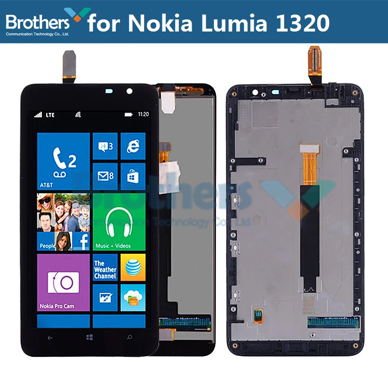 

For Nokia Lumia 1320 Original LCD Screen LCD Display for Nokia Lumia 1320 LCD Assembly with Frame Touch Screen Digitizer Tested