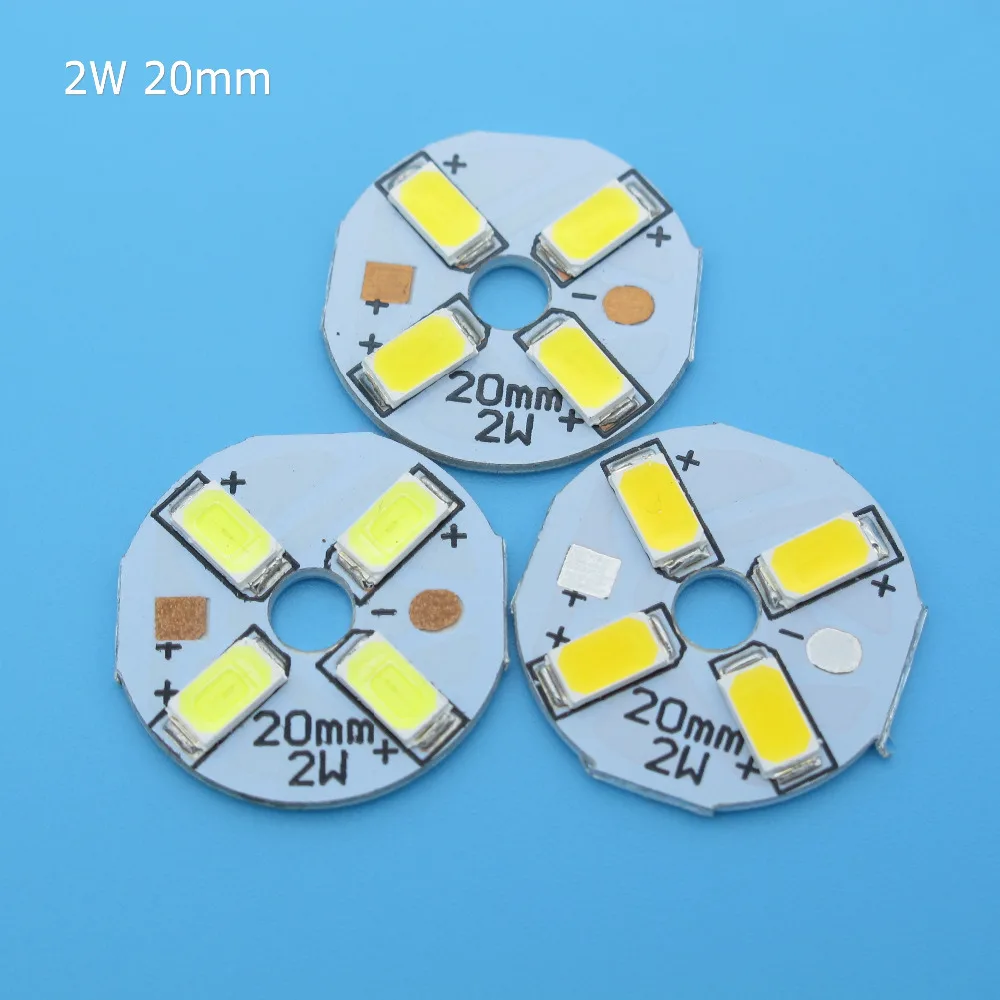 10pcs SMD5730 LED PCB 2W 3W 20mm 23mm 32mm 40mm 44mm White / Natural White / Warm White Light Source  for Led Bulb