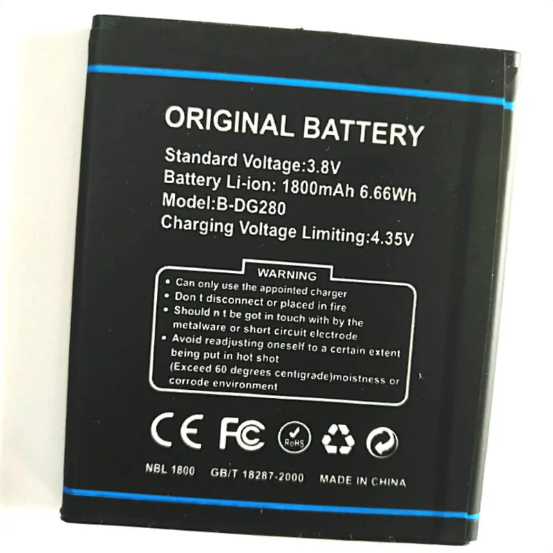 

Westrock 1800mAh DG280 Battery for DOOGEE DG280 Cell Phone