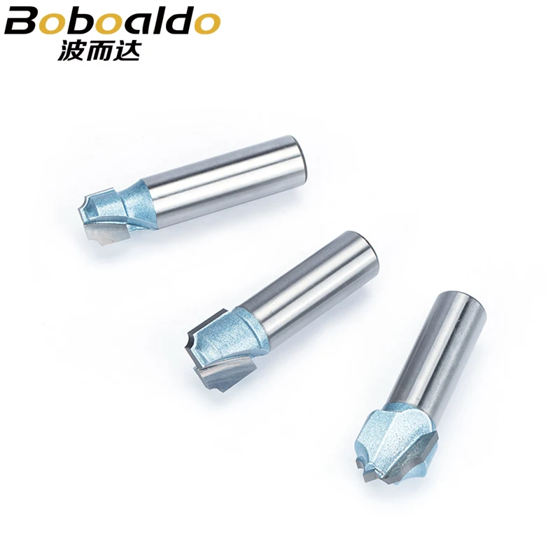 1 قطعة 1/2 "1/4" عرقوب بت التوجيه للخشب الصناعية الصف أداة نجارة النقش بت قطع الخشب أداة التوجيه باستخدام الحاسب الآلي