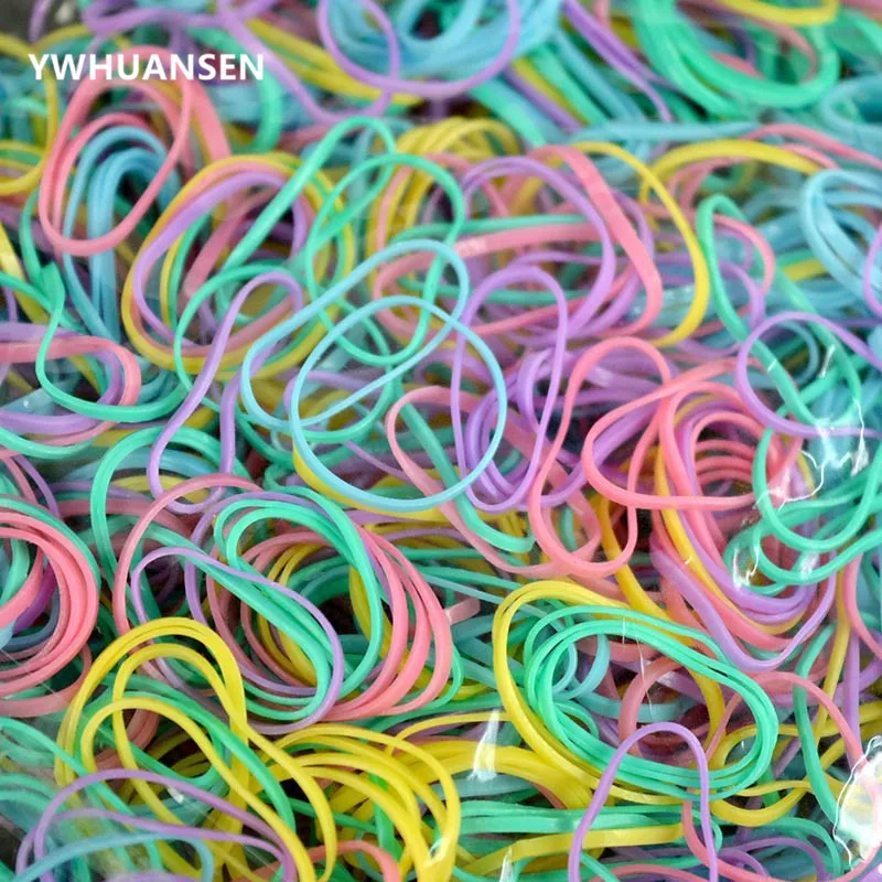 YWHUANSEN About 1000pcs/bag (small package) New Child Baby TPU Hair Holders Rubber Band Elastics Girl\'s Tie Gum Hair Accessories