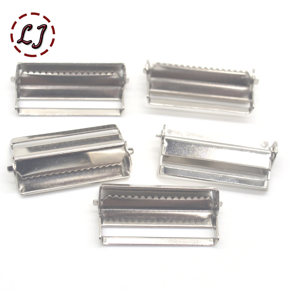 20pcs/lot silver metal Adjustable  Buckles button for cowboy rompers Braces skirt garment sewing accessories DIY scrapbook