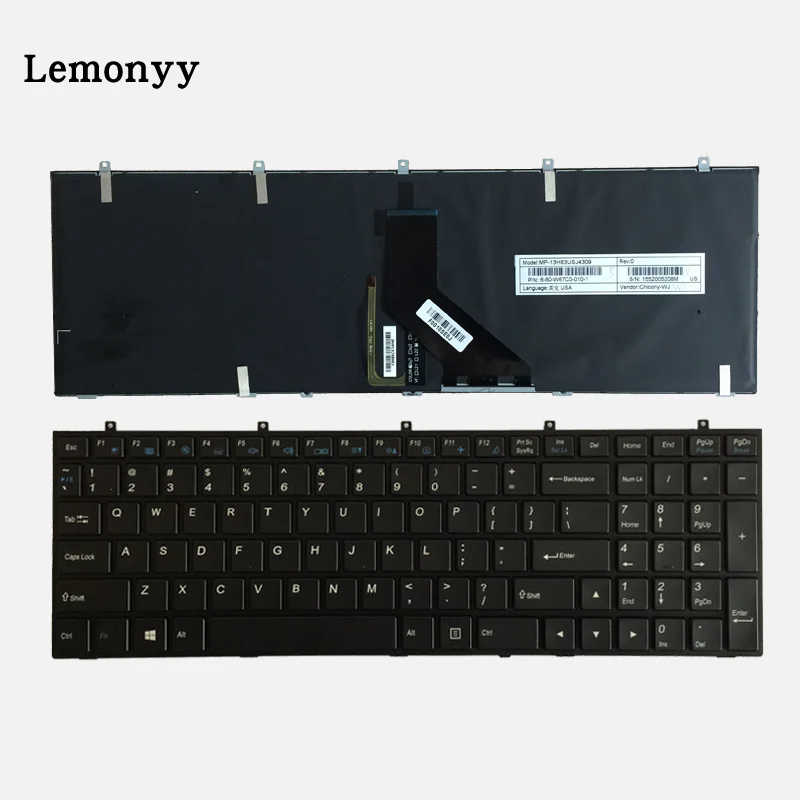 

US laptop Keyboard for HASEE DNS Clevo K660E K760E K750C K710C K650C CW35 SW35S CW37 CW37S K650S K750S K590S K790S Ares E102