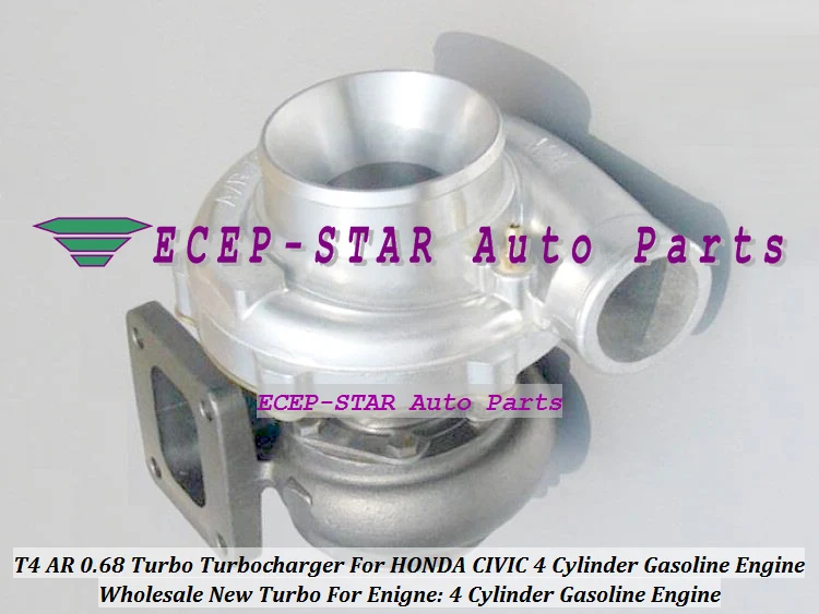 Universal Turbo T4 AR 0.68 Turbine Turbocharger For CIVIC For TOYOTA 4 Cylinder Gasoline Engine