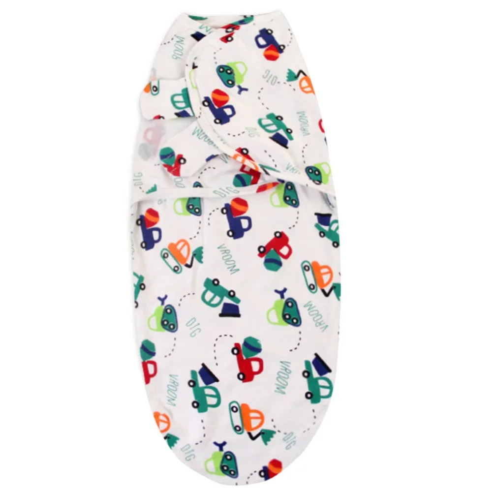 Newborn Swaddle Wrap Cotton Baby Receiving Blanket Bedding Cartoon Cute Infant Sleeping Bag For 0-6 Months Blanket Clothing