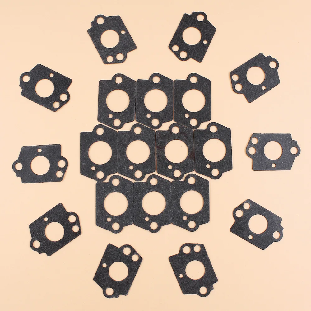 10Set Carburetor Gasket Fit HUSQVARNA 51 55 50 136 137 141 142 36 41 142E 123 223 323 325 326 327 124 125 128 Chainsaw Trimmers