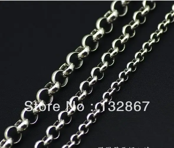 

High Shiny 10 meters in bulk Jewelry Finding Chain Stainless Steel 6MM ROLO Chain, DIY Necklace Bracelet