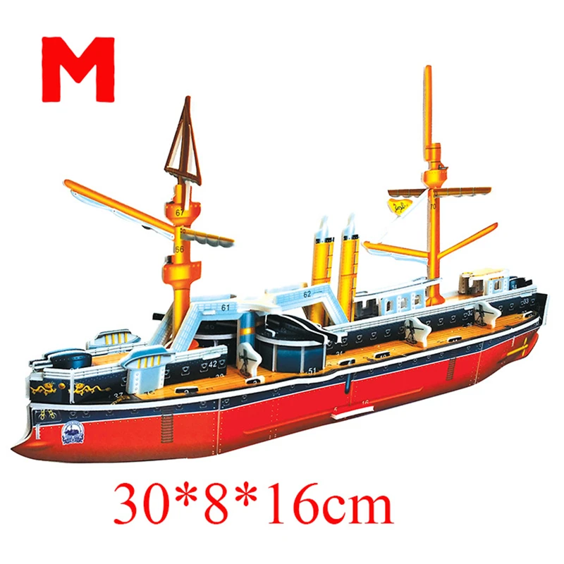 3D Puzzle Sichere Foam Kunst Handwerk Diy Gebäude Kits Handwerk Pirate Boot Segelboot Dingyuan Spielzeug Spielzeug für Kinder