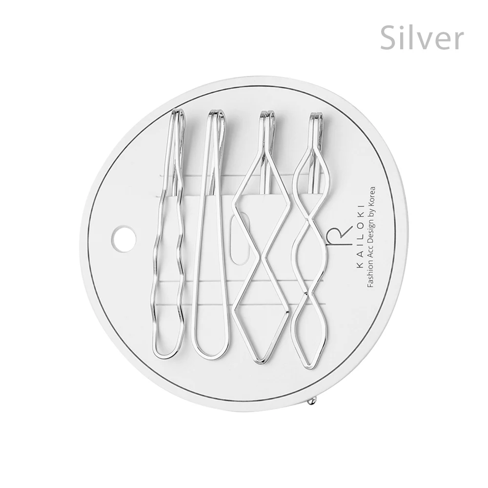 4-teiliges Set: Einfache Haarspangen, Haarbänder, Kämme, Haarnadeln, Haarklammern, Kopfschmuck-Accessoires, Beauty-Styling-Werkzeuge – Neu eingetroffen_voghion.com