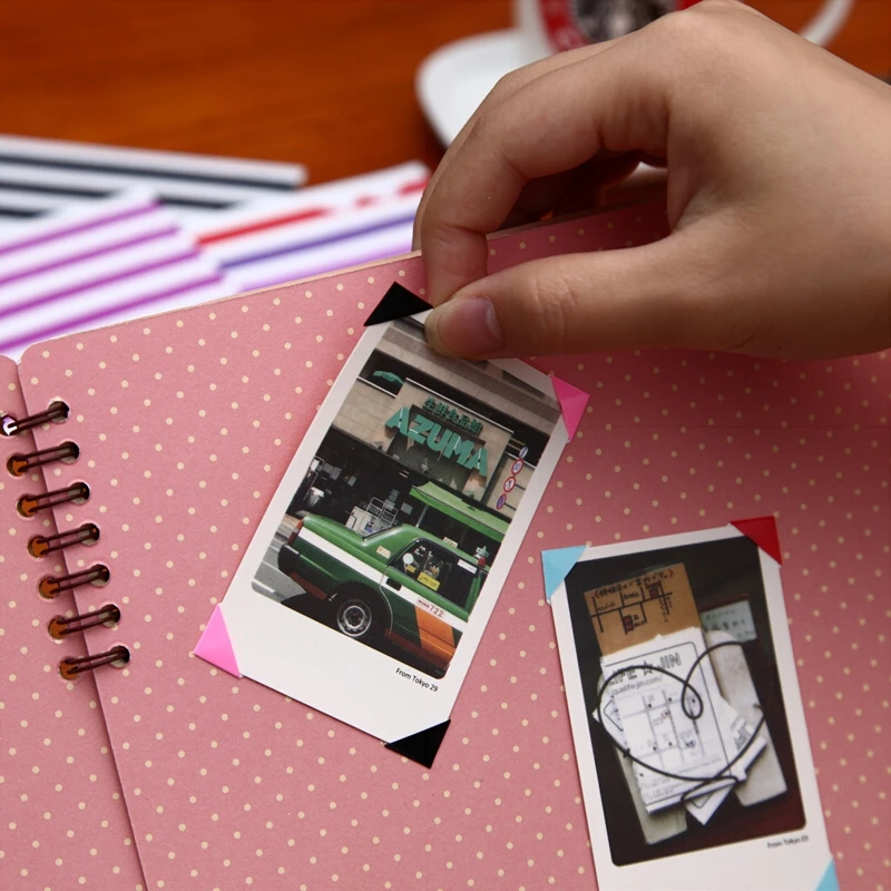 10 Sheet=1020 pcs Instax Mini High Hand-made Material Album Decor Sticker Retro Pvc Photo Corner