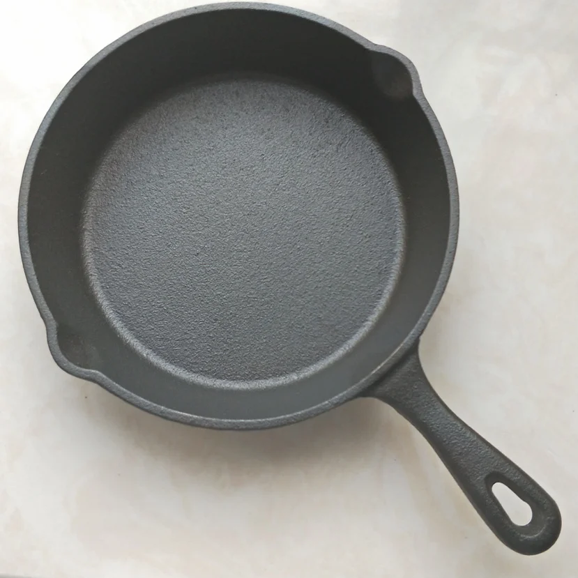 2019 Size:20cm Black Cast Iron Skillet, By Bruntmor - Use To Fry, Sear, Saute, Bake, And More - Indoor/Outdoor Use