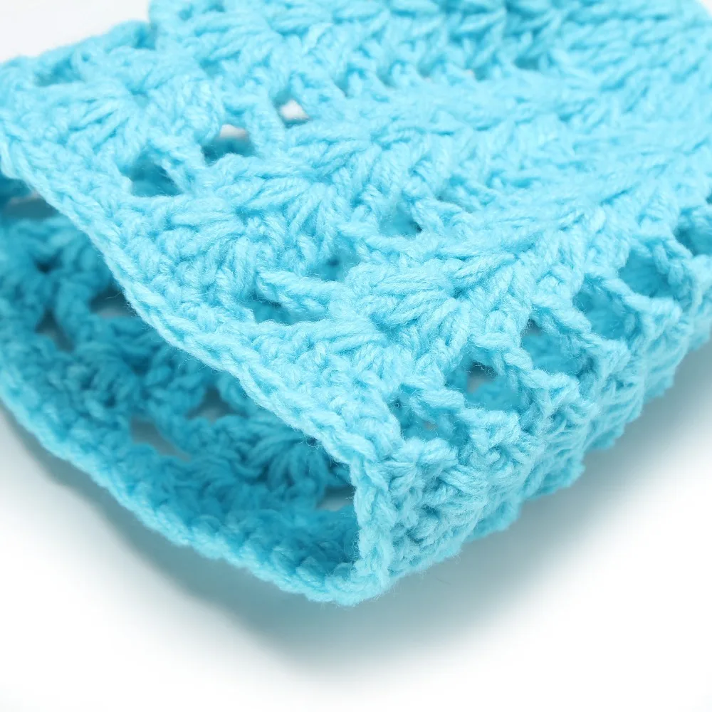 Wool Newborn Clothes Mermaid Costumes Photo Props Baby Receiving Blankets Crochet Infant Sleepsack Baby Swaddling accessories
