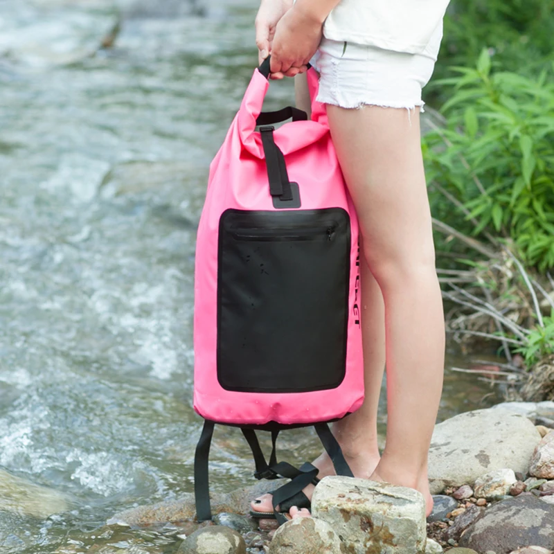 Sac à dos étanche avec fermeture à roulettes, robuste, pour la plage, le Rafting, le bateau, la randonnée, le Camping, la pêche, la course en plein air, 45l