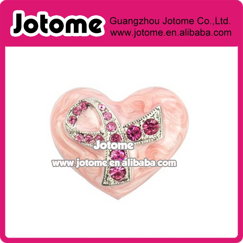 

Wholesale free shipping Pink Ribbon Breast Cancer brooch Pin