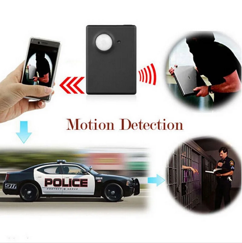 Mini Gsm Pir Alarm X9009 Gsm Pir Alarm GSM Tracker Autodial PIR MMS Listening Device Monitor Alarm System Anti-theft Anti-lost
