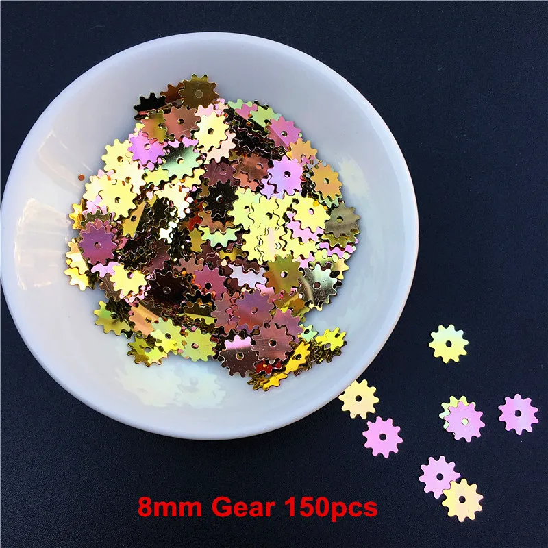 10g/Pack Mixed Flowers Plum Gear Square Clover Shapes Loose Sequins Paillettes Sewing Wedding Craft Women Garments Accessories