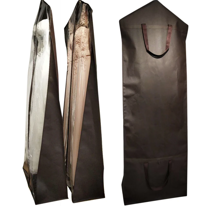 1 PCE Non-woven For Wedding Dress Dust Cover For Bridal Garment Hanging Storage Bag Clothing Dust-proof Bag
