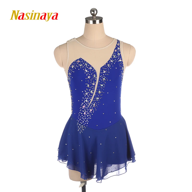 Nasinaya Figure Skating Competition Training Women\'s Children\'s Rhythmic Gymnastics Sleeveless Dress 18 Colors 516