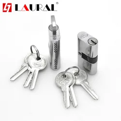 Indoor Door Lock Core 54mm Single Dial Lock Cylinder OB Hole Glass Sliding Door Lock Core Interior Door Lock Cylinder