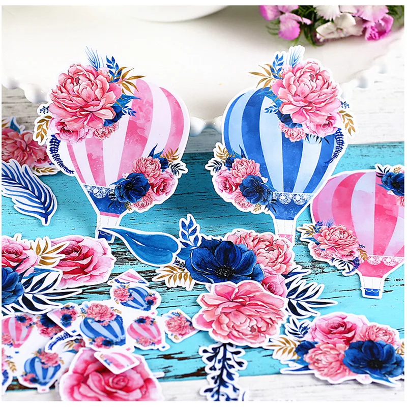 22pcs Creative Kawaii Self-made Watercolor Balloon Stickers/ Beautiful Stickers /Decorative Sticker /DIY Craft Photo Albums