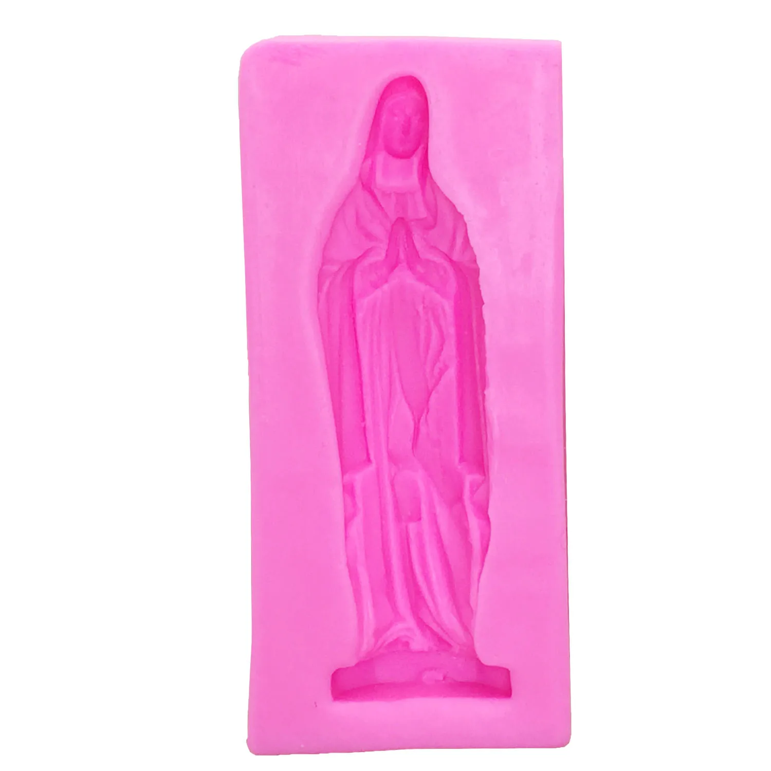 M0235 Silicone mould Virgin Mary 3D Mold Soap Moulds Fondant Cake Decorating Baking Tools